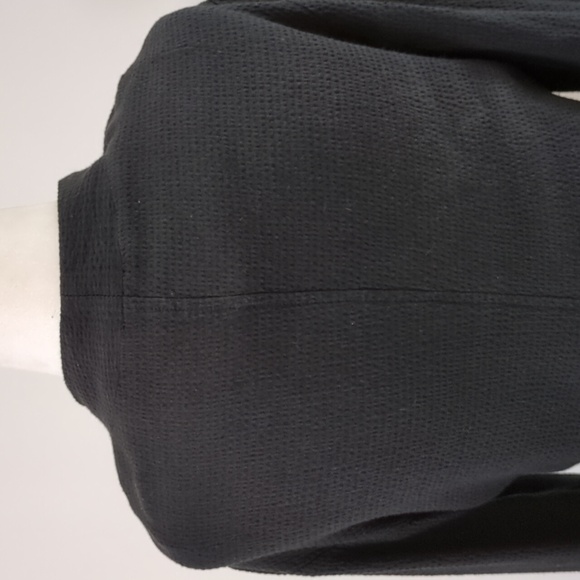 Oska Soft Black Textured Seersucker Jacket - Picture 9 of 16